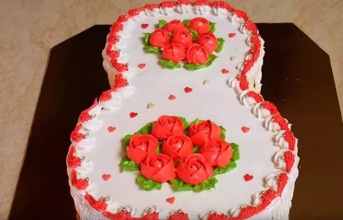 Как украсить торт на 8 марта в домашних условиях, чтобы было красиво?