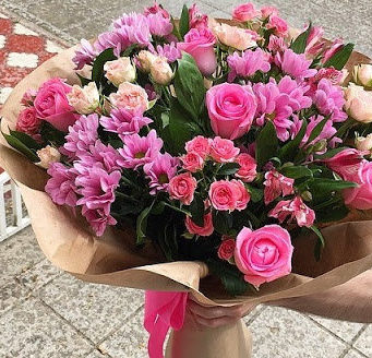 Заказ цветов через службу доставки My-present