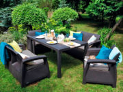 Мебель для сада: из каких материалов изготавливается