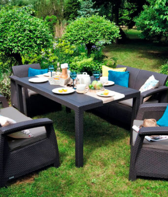 Мебель для сада: из каких материалов изготавливается