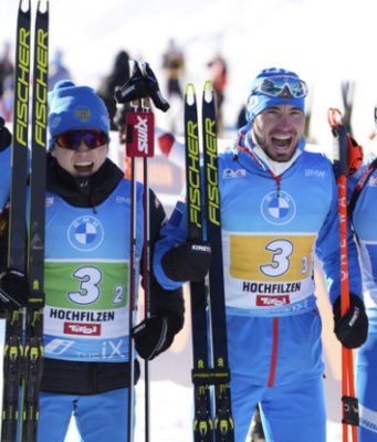 Вошло в привычку: российские биатлонисты со штрафным кругом завоевали бронзу в эстафете на этапе КМ в Хохфильцене