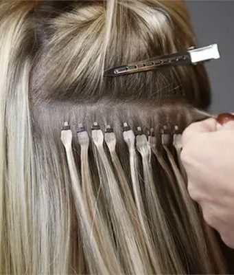 Наращивание волос по технологии Diamond Hair