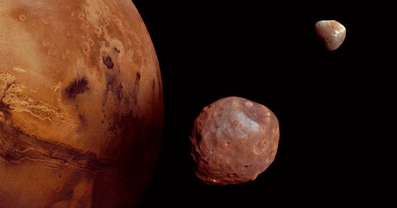 Спутники НАСА обнаружили фрагмент Луны на орбите Марса