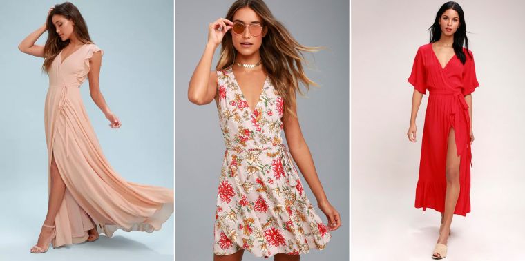 Как правильно выбрать модные платья с запахом, новинки 2020 — 2021 года